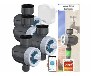 Royal Gardineer 4 programmateurs d'arrosage connectés BWC-520.bt avec passerelle réseau