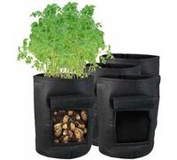 Royal Gardineer : 4 sacs de culture 38 L avec trappe et poignées G