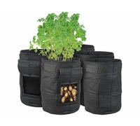 Royal Gardineer 5 sacs de culture 10 L avec trappe et poignées
