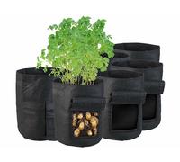 Royal Gardineer 6 sacs de culture 24 L avec trappe et poignées