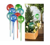 Royal Gardineer : 8 doseurs d’irrigation en verre coloré - Ø 8,5 cm G
