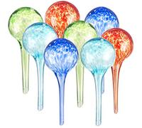 Royal Gardineer 8 doseurs d’Irrigation en Verre coloré - Ø 6 cm