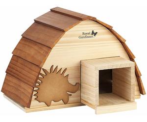 Royal Gardineer Abri pour hérisson en bois avec toit de bardeaux à assembler