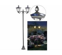 Royal Gardineer Double lampadaire à LED solaire 600 lm avec capteurs PIR SWL-160