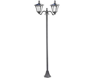 Royal Gardineer Double lampadaire à LED Solaire 600 LM avec capteurs PIR SWL-160