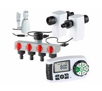 Royal Gardineer : Kit d'arrosage automatique avec capteur de pluie et accessoires G