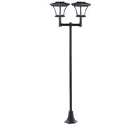 Royal Gardineer Lampadaire de jardin solaire à LED 0,18 W / 12 lm - Double "SWL-25"
