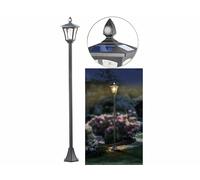 Royal Gardineer Lampadaire de jardin solaire à LED, capteur PIR et crépusculaire, 300 lm, 160 cm