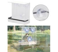 Royal Gardineer Mangeoire à oiseaux avec 2 compartiments à graines et fixation par ventouses