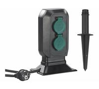 Royal Gardineer Multiprise de jardin avec 4 prises résistante aux intempéries IP44