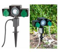 Royal Gardineer Multiprise de jardin avec programmateur