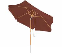 Royal Gardineer Parasol inclinable UV 50+ / Ø 3 m avec armature en bois - Marron