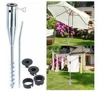 Royal Gardineer Pied de Parasol Universel en métal à Visser