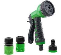 Royal Gardineer Pistolet d'arrosage avec 9 jets avec 3 adaptateurs