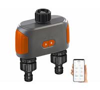 Royal Gardineer Programmateur d'arrosage connecté BWC-600.bt à double vanne