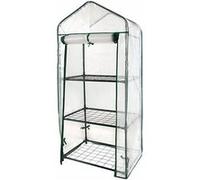 Royal Gardineer Serre en film 3 étages avec porte enroulable - transparent blanc