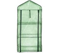 Serre En Film 3 Étages Avec Porte Enroulable - Transparent Vert Multicolore