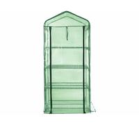 Royal Gardineer Serre en film 4 étages avec porte enroulable - transparent vert
