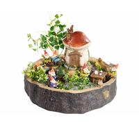Royal Gardineer Souche décorative "Les nains et leur maison champignon"