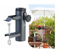 Royal Gardineer Support de parasol universel en métal avec pince à étau