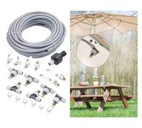 Royal Gardineer Système de brumisation avec tuyau 10 m et 6 buses mobiles en métal