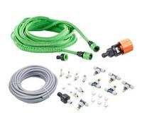 Système de brumisation avec tuyau 10 m et 6 buses mobiles en métal + Accessoires Royal Gardineer