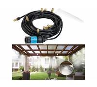 Royal Gardineer Système de brumisation avec tuyau de 10 m et buses métalliques