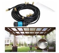 Royal Gardineer : Système de brumisation avec tuyau de 10 m et buses métalliques G