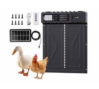 Royal Gardineer Trappe automatique pour poulailler solaire et télécommandée