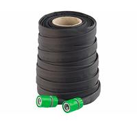 Royal Gardineer Tuyau d'arrosage poreux plat avec raccords et valve d'arrêt - 50 m