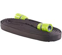 Royal Gardineer Tuyau d'arrosage poreux Plat avec raccords et Valve d'arrêt - 7,5 m