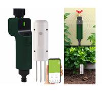 Royal Gardineer Valve d'arrosage connectée compatible ZigBee avec thermomètre-hygromètre de sol