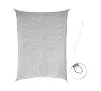 Royal Gardineer Voile d'ombrage rectangulaire - 3 x 4 m - Gris