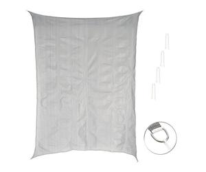 Royal Gardineer Voile d'ombrage rectangulaire - 3 x 4 m - Gris