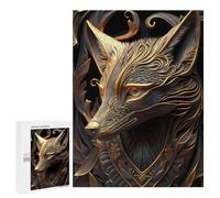 Royal Golden Fox - Puzzle À Exposer, 500 PCS, Activité Décorative - pour Un Défi Gratifiant Le W nd