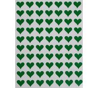 Royal Gommettes Étiquettes Autocollantes En Forme De Coeur Vert Idéal Pour Les Anniversaires, Les Mariages 15 Feuilles 1,3cm (13mm) Paquet De 1050