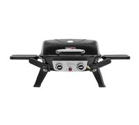 Royal Gourmet 2 Brûleurs Barbecue Gaz Portable, Barbecue Grille avec Tables Latérales Pliables et Couvercle, Puissance 5kW, Surface Cuisson 48 x 37 cm, Adapté pour Camping, Jardin, Terrasse