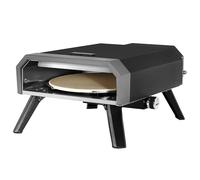 Royal Gourmet Four à Pizza Gaz Extérieur, Barbecue à Pizza de 4 kW avec Pierre Pizza de ⌀33 cm, Allumage Automatique et Pieds Pliables pour le Jardin, le Camping, Noir