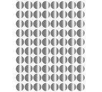 Royal Green 13mm Argent Étiquettes Autocollantes Cercles Rondes Petit Point De 1.3 Cm De Diamètre Gommettes Auto-Adhésives Pour Le Bureau, Ecole, Calendriers, Codage Couleur Paquet De 1200
