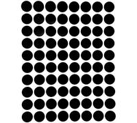 Royal Green 13mm Noir Étiquettes Autocollantes Cercles Rondes Petit Point De 1.3 Cm De Diamètre Gommettes Auto-Adhésives Pour Le Bureau, Ecole, Calendriers, Codage Couleur Paquet De 400