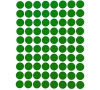 Royal Green 13mm Vert Étiquettes Autocollantes Cercles Rondes Petit Point De 1.3 Cm De Diamètre Gommettes Auto-Adhésives Pour Le Bureau, Ecole, Calendriers, Codage Couleur Paquet De 1200