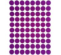 Royal Green 13mm Violet Étiquettes Autocollantes Cercles Rondes Petit Point De 1.3 Cm De Diamètre Gommettes Auto-Adhésives Pour Le Bureau, Ecole, Calendriers, Codage Couleur Paquet De 1200