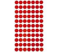 Royal Green 15mm Rouge Étiquettes Autocollantes Cercles Rondes Petit Point De 1.5 Cm De Diamètre Gommettes Auto-Adhésives Pour Le Bureau, Ecole, Calendriers, Codage Couleur 10 Feuilles Paquet De 770
