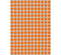 Royal Green - Étiquettes autocollantes en vert, jaune, rose, violet, orange, marron, bleu et rouge - 8 mm 840 Orange fluo