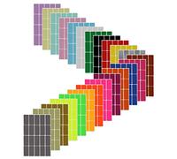 Royal Green Étiquettes rectangulaires pour code couleur 40 mm x 19 mm 480 24-colors