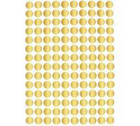 Royal Green Étiquettes Rondes de Codage Couleur 10mm Autocollants à Pois Autocollants Dorés Ronds Lot de 700