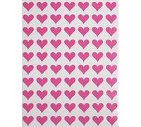 Royal Green Gommettes Étiquettes Autocollantes En Forme De Cœur Rose Idéal Pour Les Anniversaires, Les Mariages 5 Feuilles Environ 1,3cm (13mm) Paquet De 350
