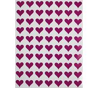 Royal Green Gommettes Étiquettes Autocollantes En Forme De Cœur Violet Idéal Pour Les Anniversaires, Les Mariages 15 Feuilles 1,3cm (13mm) Paquet De 1050