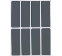 Royal Green Gommettes Étiquettes Autocollantes Rectangulaires Gris Environ 7,5 cm x 2,5 cm (75mm x 25mm) 15 Feuilles Paquet de 120