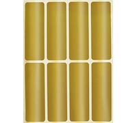 Royal Green Gommettes Étiquettes Autocollantes Rectangulaires Or Métallique Environ 7,5 cm x 2,5 cm (75mm x 25mm) 15 Feuilles Paquet de 120